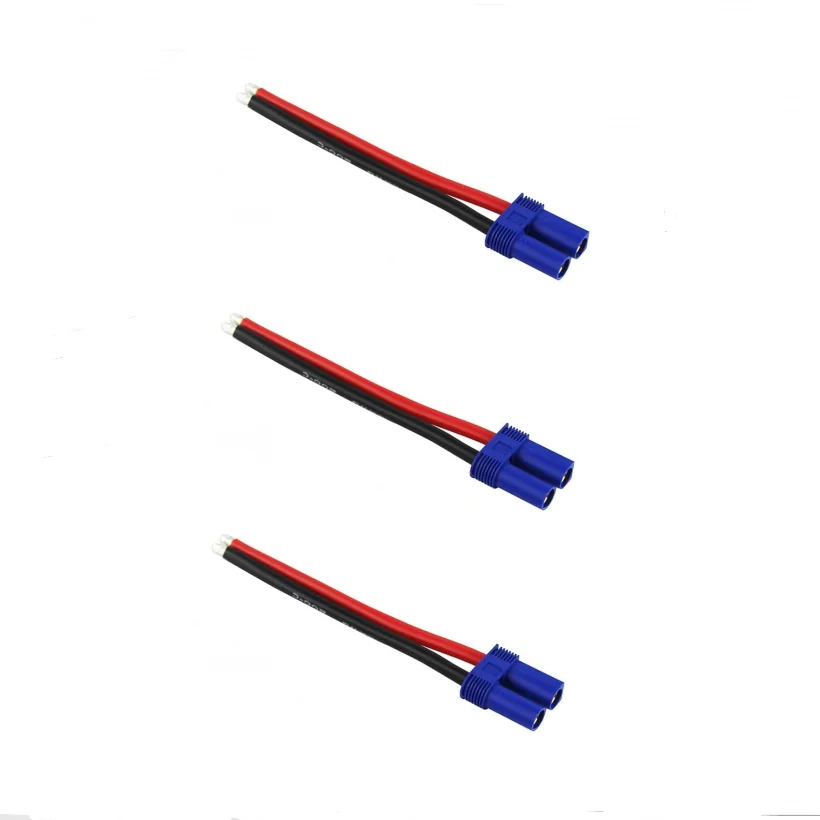 EC5 Male Female 5mm Bullet Connector Plug Pigtail Cable 100mm 12 AWG Silicone Wire for RC Battery Charger FPV Car Boat