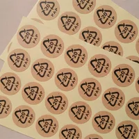 Custom Circle Logo Labels Stickers Printed Store Name Package Seal Decal Personal Gift Bag Box Wedding Sticker Any Sizes & Color 4