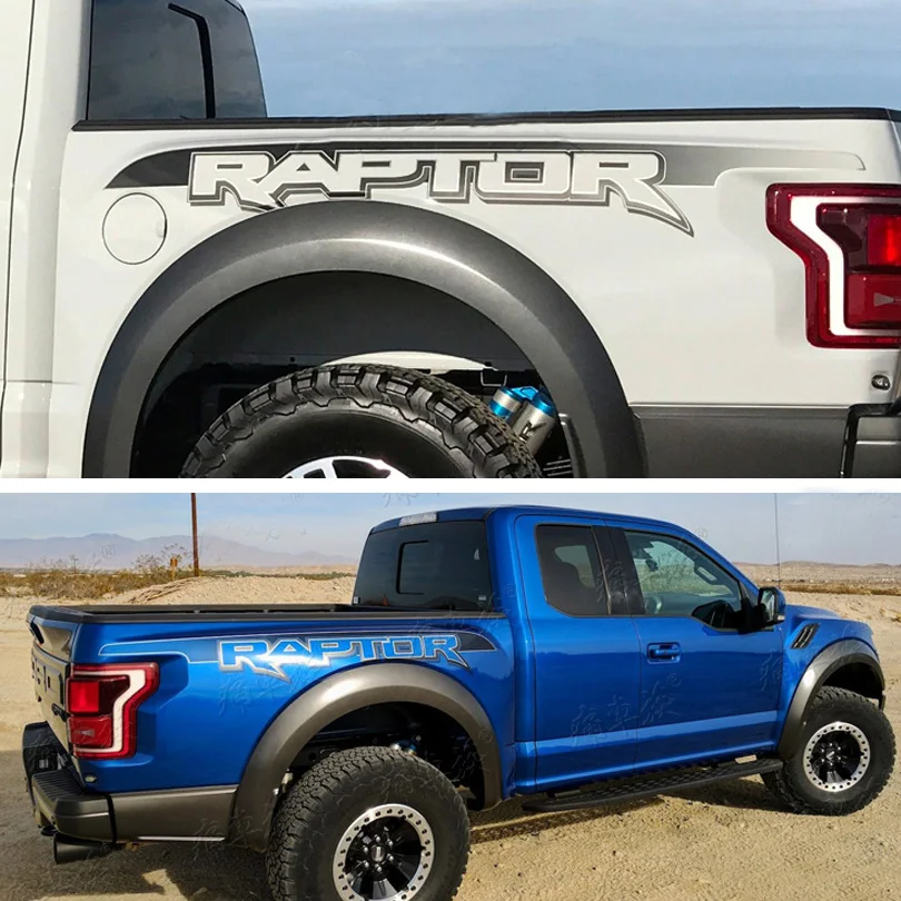 Kolorowa naklejka winylowa na tylne drzwi bagażnika do Forda F150 F-150 Raptor 2015-2019