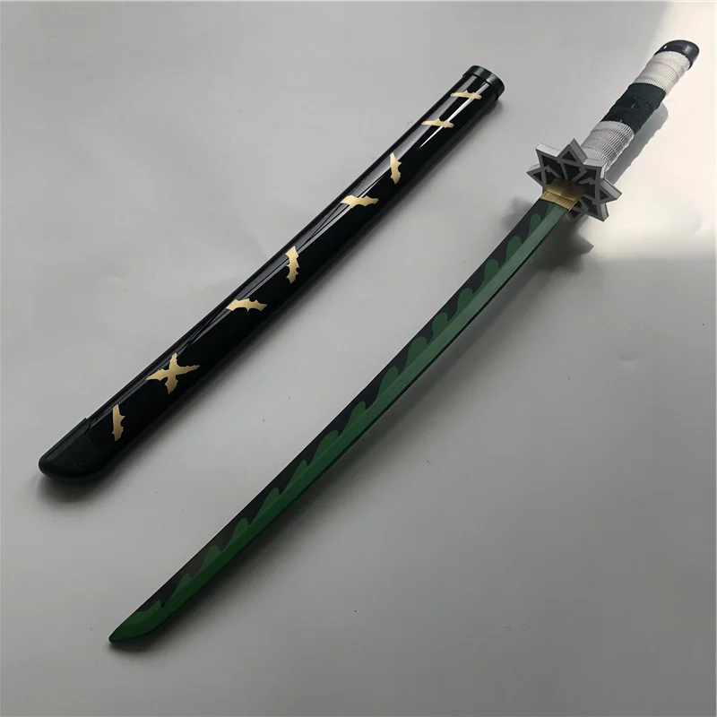 Kimetsu Không Yaiba Thanh Kiếm Vũ Khí Demon Slayer Shinazugawa Sanemi Cosplay Thanh Kiếm 1:1 Anime Ninja Dao Gỗ Đồ Chơi 80Cm