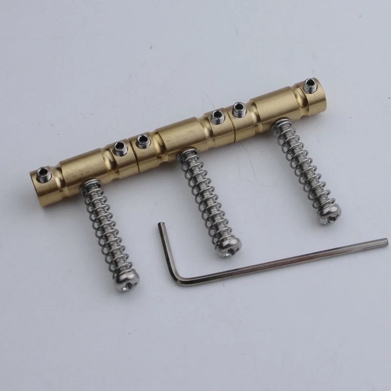 3 pcs In-Tune Goto Compensated Guitar Bridge Saddles Brass Material Well 10.8 mm String Spacing  For Tele TL Guitar