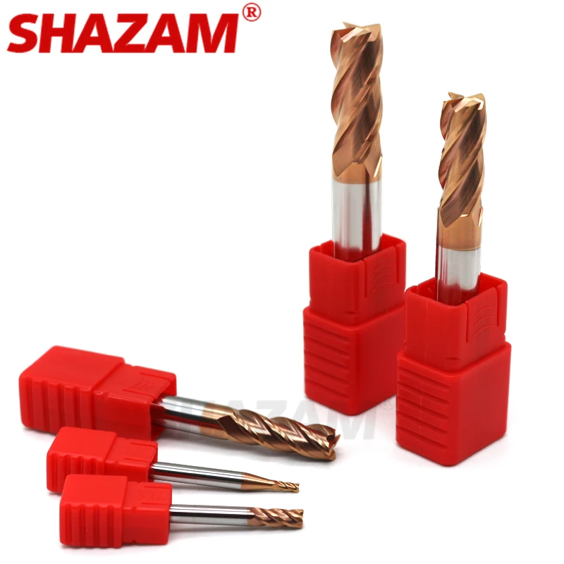 Imagem -05 - Shazam Milling Cutter Machine Tools Revestimento da Liga Ferramenta de Aço Tungstênio Cnc Maching Hrc55 Endmill 11