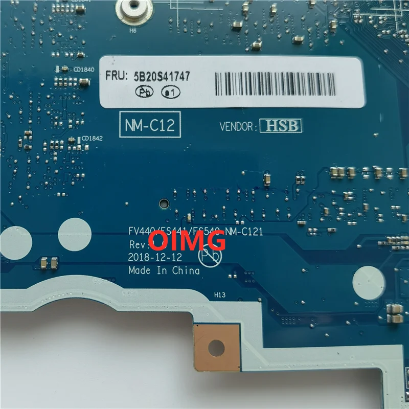 5B20S41747 MB Cho Lenovo S145-14IWL V14-IWL FV440/FS441/FS540 NM-C121 Bo Mạch Chủ CPU I3-8145U 100% Được Kiểm Tra