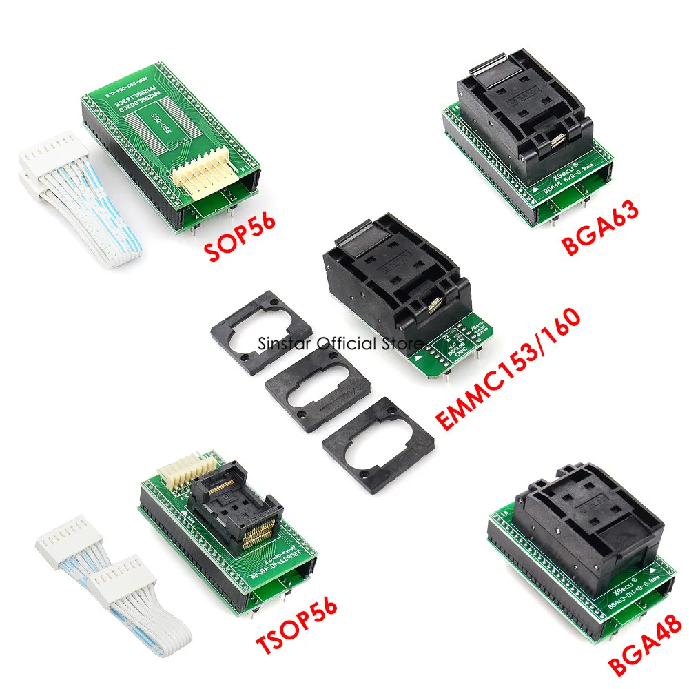 Imagem -06 - Original Xgecu T56 Programador 56 Pinos Isp Suporte 21000 Mais Suporte Nem Flash Nand Flash Emmc com 22 Adaptadores 100