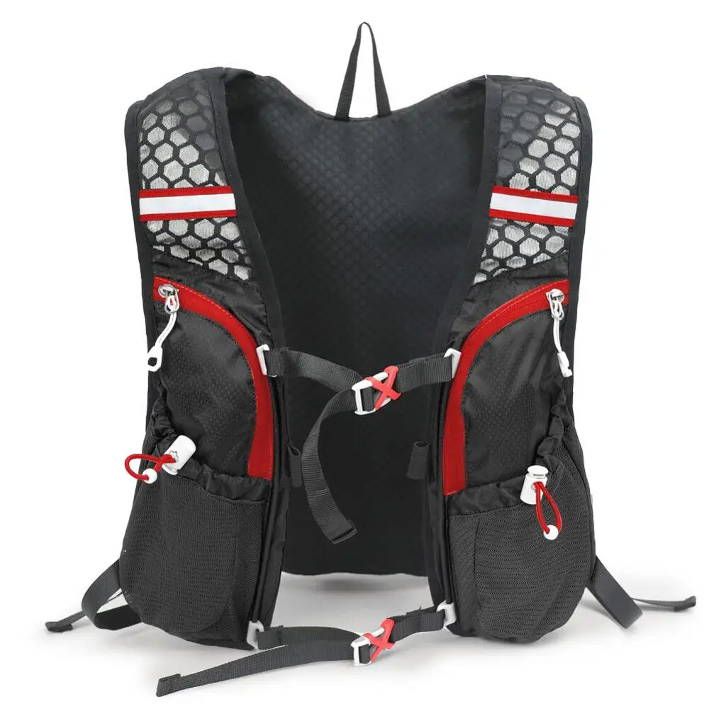 Mochila de corrida para maratona, bolsa respirável leve para homens e mulheres, mochila esportiva para corrida, caminhada, ciclismo e pilotar