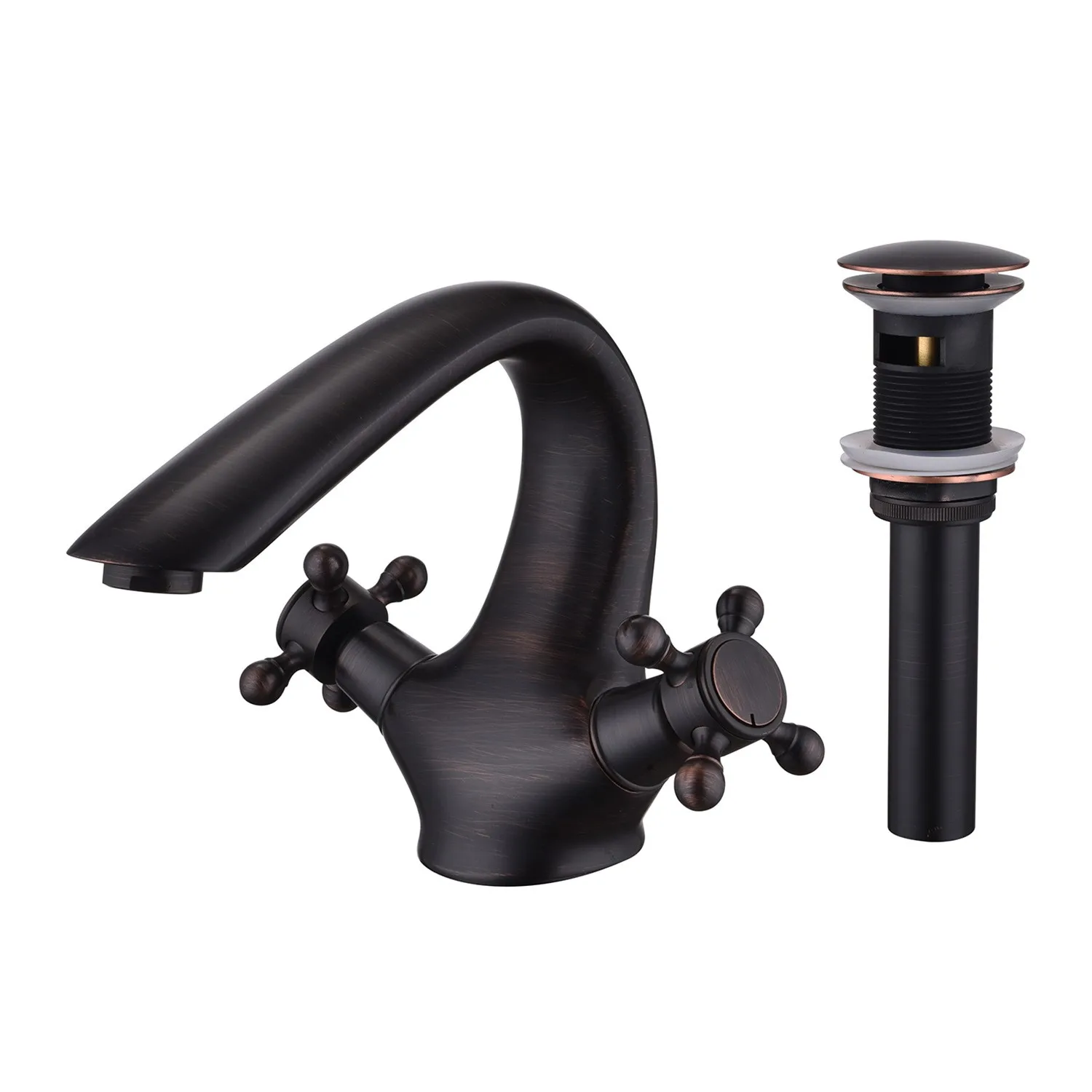 

ORB Brass Bathroom sink faucet Single hole Basin mixer Faucet Classical style Oil Rubbed Bronze Top Quality Basin Taps