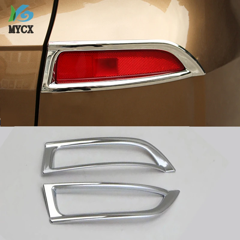 2PCS ABS Car-Styling For Honda Avancier 2017 2018 Rear Trunk Fog Light Cover ABS Exterior Accessories Car Styling