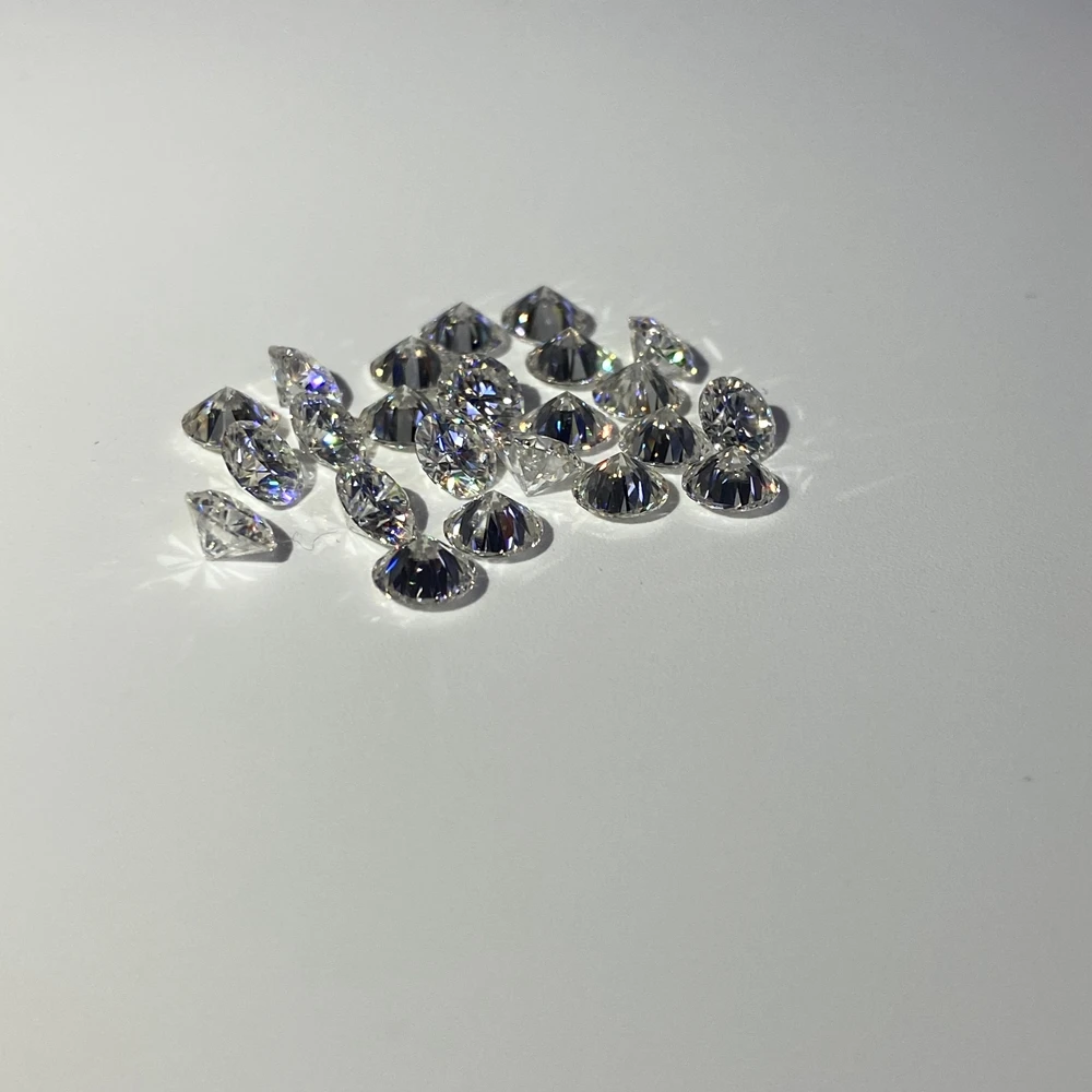 5 szt. 0.065 karatowego 2.5mm FG VS klarowność luźny diamentowy kamień 100% naturalny prawdziwy diament