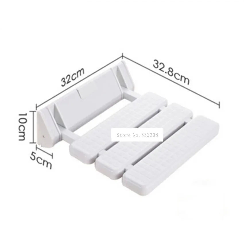 Asiento de ducha montado en la pared, aleación de aluminio de alta calidad, antideslizante, para baño y ducha, plegable, silla de pared de la Ducha, taburete de baño