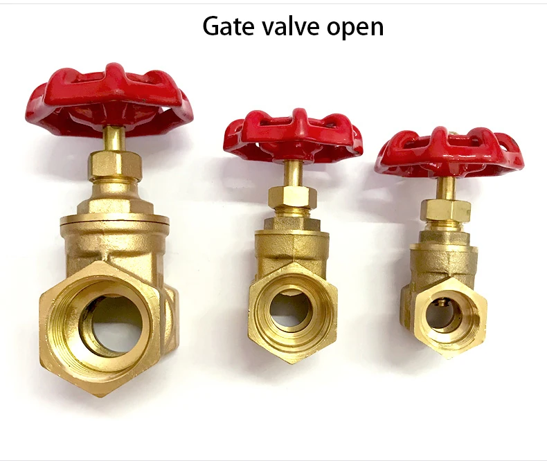 1/2" 3/4" 1" 1-1/4" 1-1/2" 2" Zoll Messing-Schieberventile Wasserventil Schaltventil Schieberventil mit Innengewinde – Detail 5