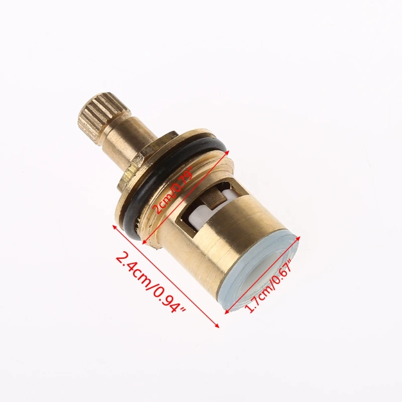 2 Pcs Faucet Replacement Brass 1/4 Turn G1/2\