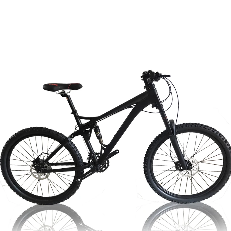 Kalosse   26 Inch  Mountain  Bike  24 Speed   Full Suspension  Bicycle  Hydraulic  Brakes