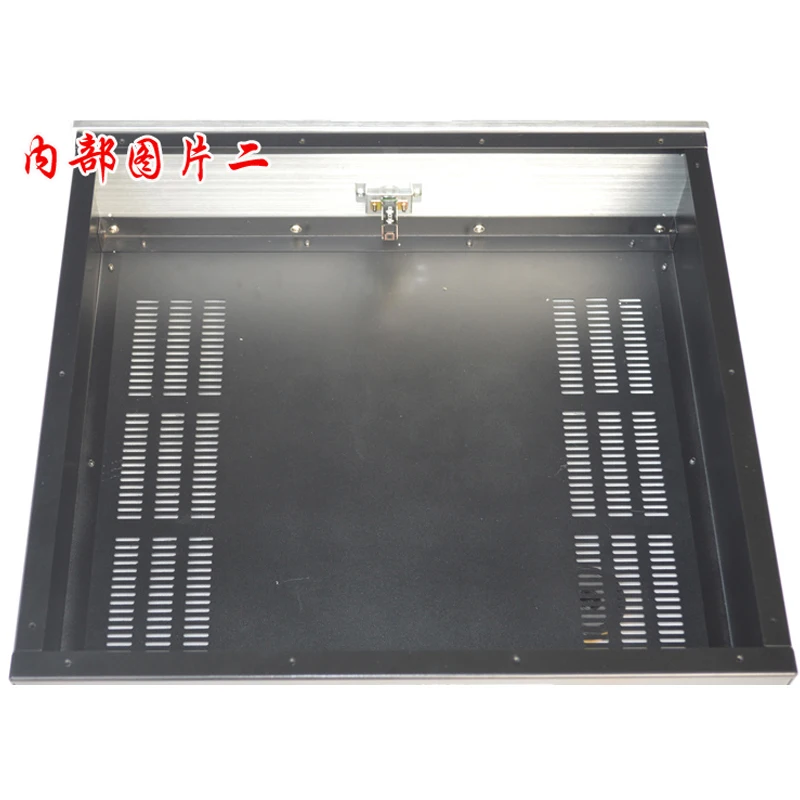 KYYSLB 430*120*388MM A4312 Combination Board Amplifier Chassis Box House DIY Enclosure with Feet Screws Amplifier Case Shell