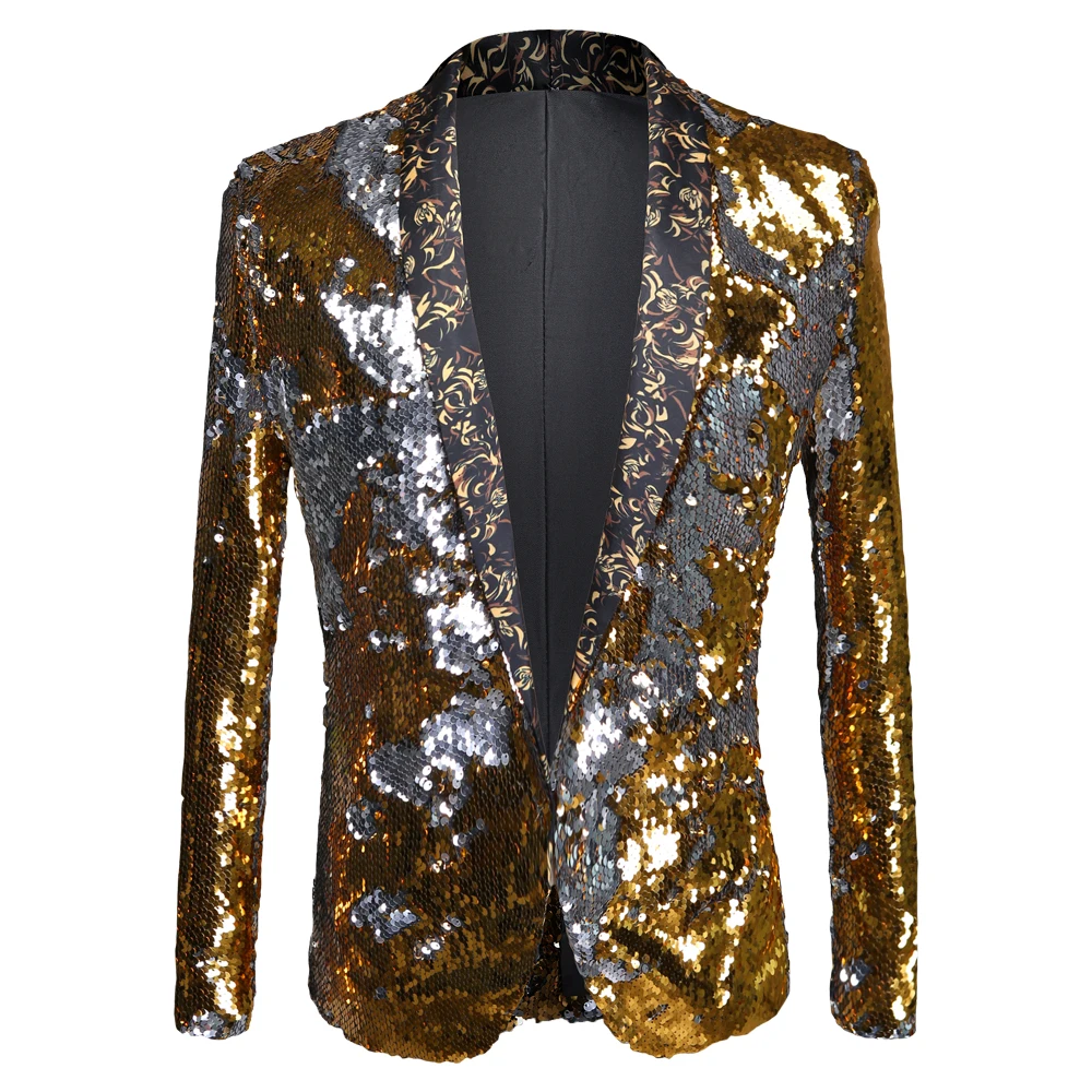 Chaqueta negra brillante de talla grande para hombre, Blazer hecho a mano, disfraz de DJ, cantantes, club nocturno, traje elegante, trajes de