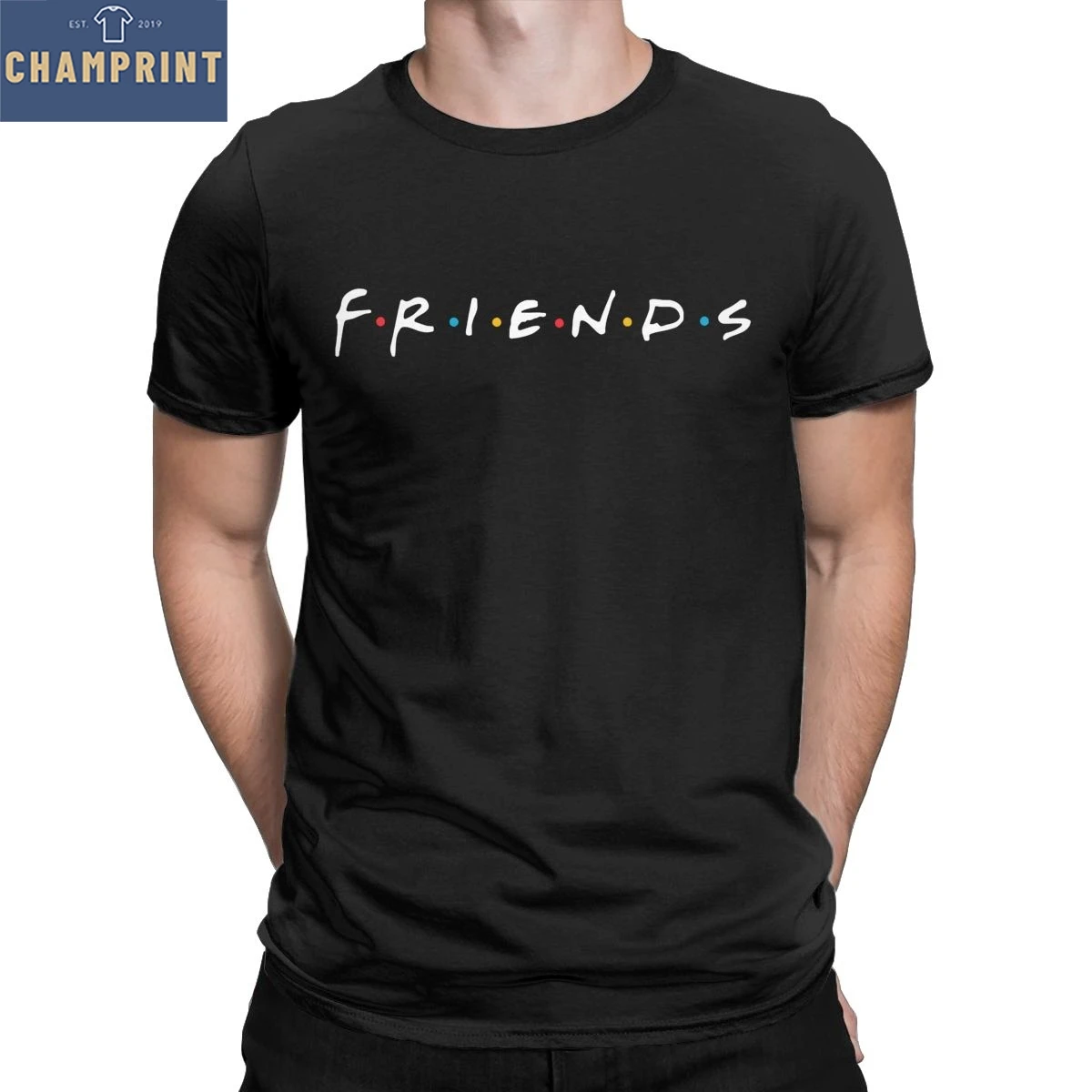 Men T-Shirt Friends TV Show F.R.I.E.N.D.S Awesome 100% Cotton Tee Shirt Short Sleeve T Shirts O Neck Tops Gift