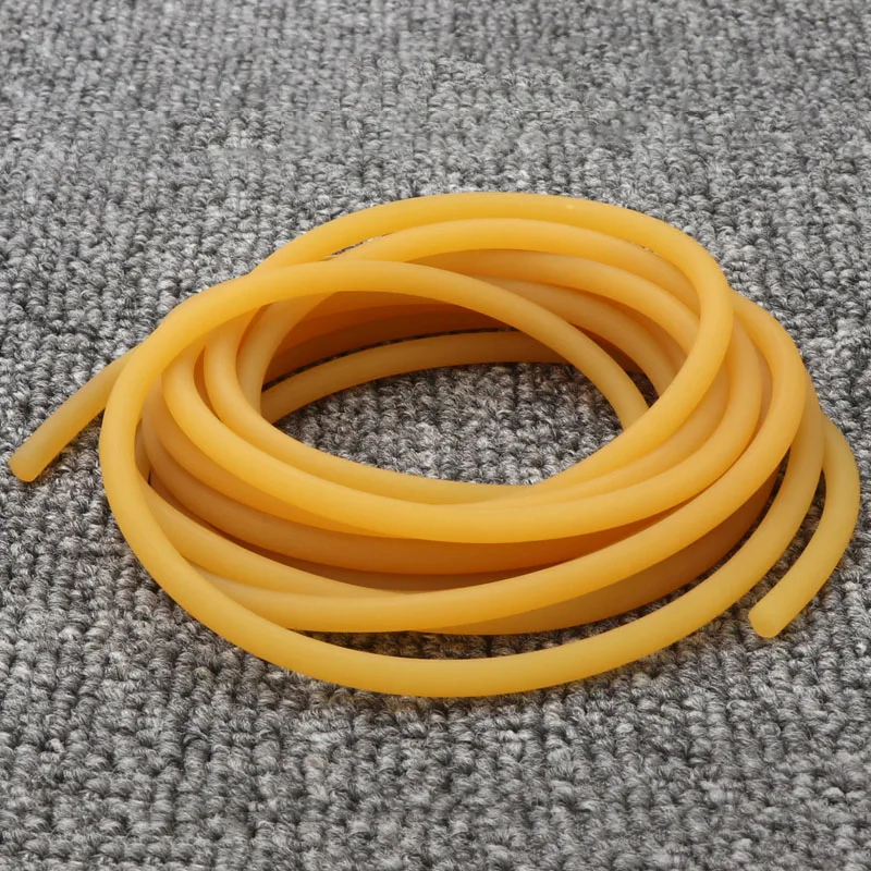 Yellow Solid Latex Rubber Tube 2mm 3mm 5mm Surgical Hose Natural Bands Catapult Fitness Yoga Bow Accessories