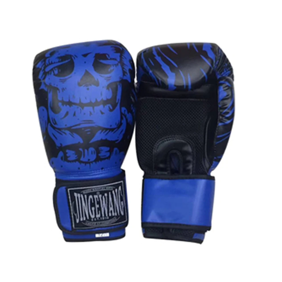 MMA Fighting Boxing Gloves Sports PU Skull Muay Thai Kickboxing Mitts Fight Women/Men Sanda Child Adult Training Punching Glove