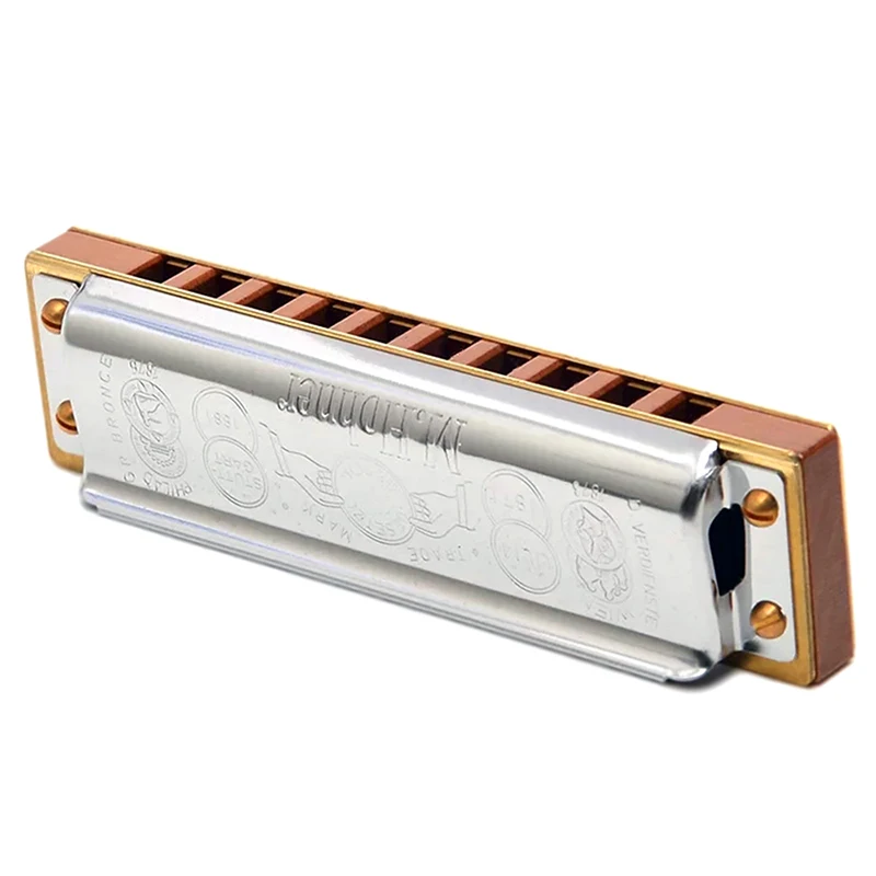 Imagem -04 - Hohner-deluxe Diatonic Mouth Organ Harmonica Deluxe Harmonica Key c Blues Harp Pearwood Comb Instrumentos Musicais