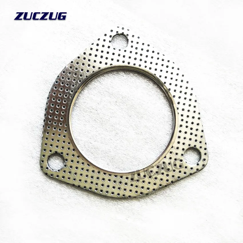 Exhaust Decat Pipe Flange Gasket 5pcs/Lot  Car Engine Exhaust Gasket/ Universal Exhaust Pipe Gasket with Three Holes