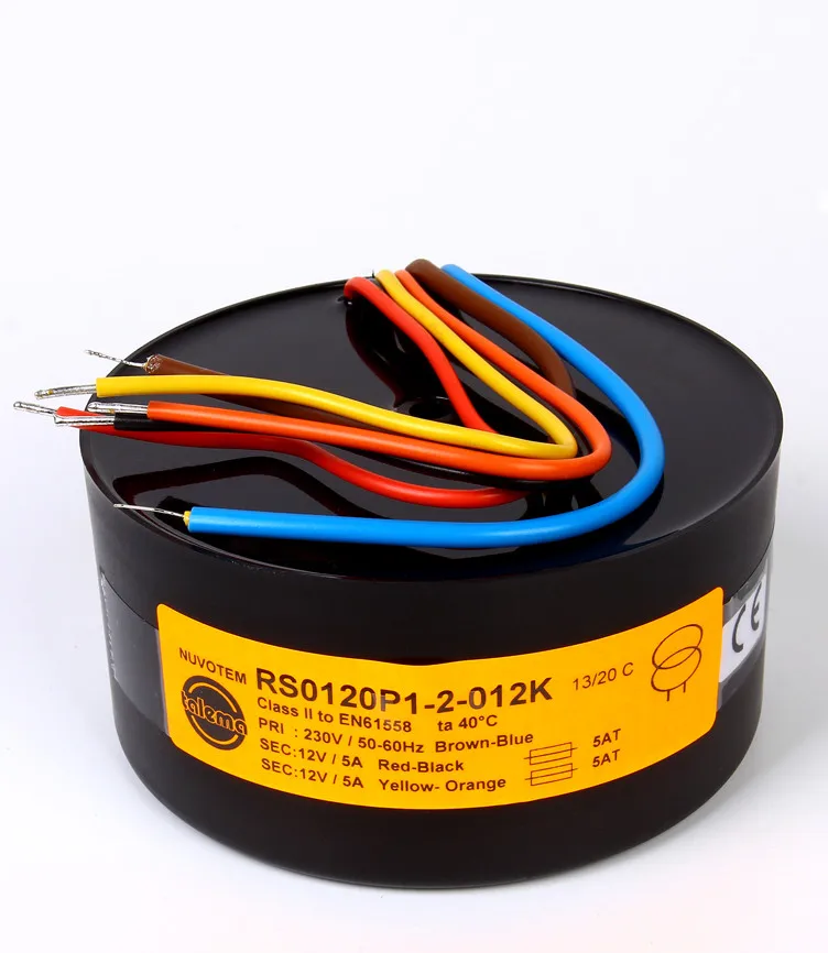 HiFi Audio 120VA (120W) Toroidal Circular Transformer Primary 230V Secondary 0-25V 0-25V