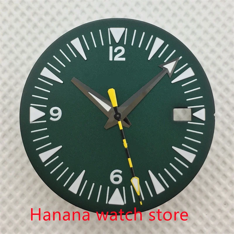 32 mm green luminous dial + hands + NH35 automatic movement NH35 watch accessories