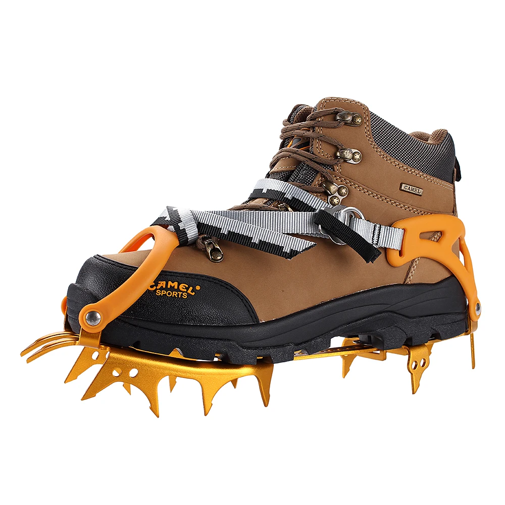 BRS 14 Teeth Bundled Walking Crampons Ultralight Snow Hiking Aluminium Alloy Ice Gripper Winter Outdoor Mountaineering Equipment