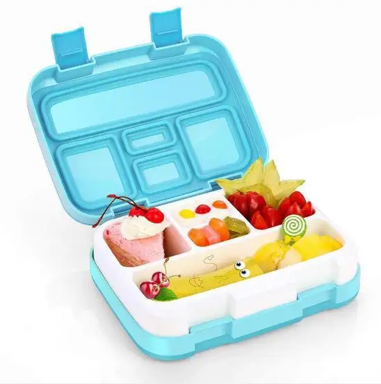 Five box lunch box clamshell white collar box