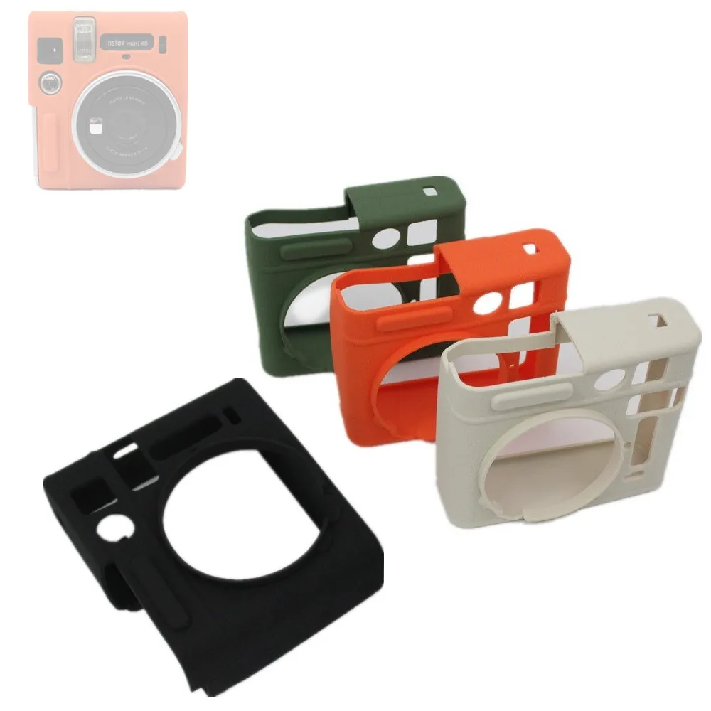 Funda de silicona de goma para cámara Fujifilm INTAX MINI 40 Fuji, carcasa protectora de marco, piel