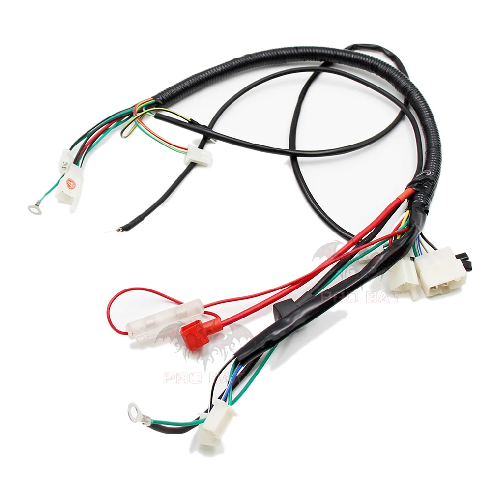 Dirt Pit Bike Full Wiring Harness Wire Loom CDI Kit For 150cc 200cc 250cc ZONGSHEN Hummer Atomik Ducar Lifan Zongshen