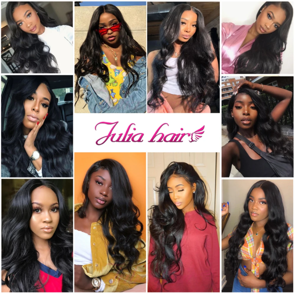 Julia Hair Brazilian Body Wave 4x4 Swiss Lace Closure Brazilian Hair PrePlucked 5x5 HD Lace Closure Human Hair Body Wave Closure