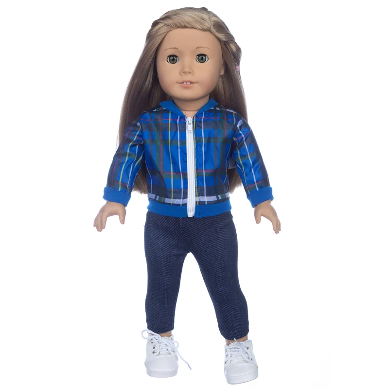 2023 New Mix match fashionable suit Fit for American Girl Doll Clothes 18-inch Doll , Christmas Girl Gift(only sell clothes)