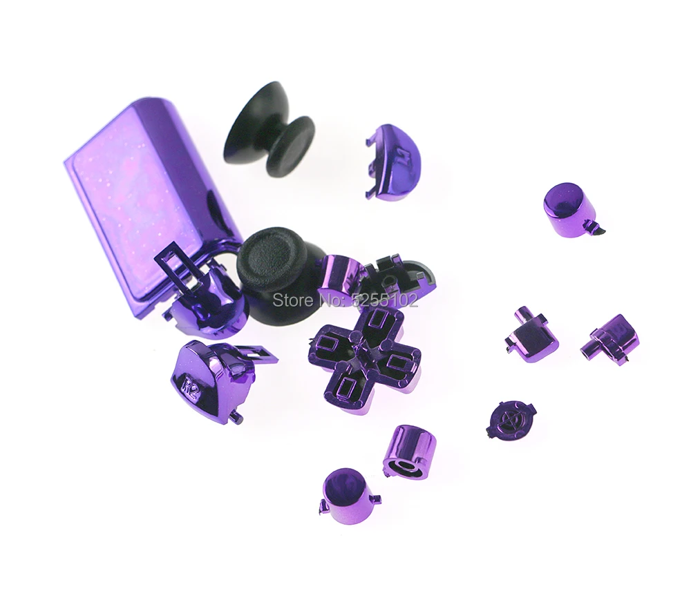 60 مجموعات تصفيح ABXY الزناد زر Dpad L1 R1 L2 R2 الاتجاه مفتاح التناظرية عصا التحكم غطاء لسوني PS4 برو سليم تحكم JDS-040