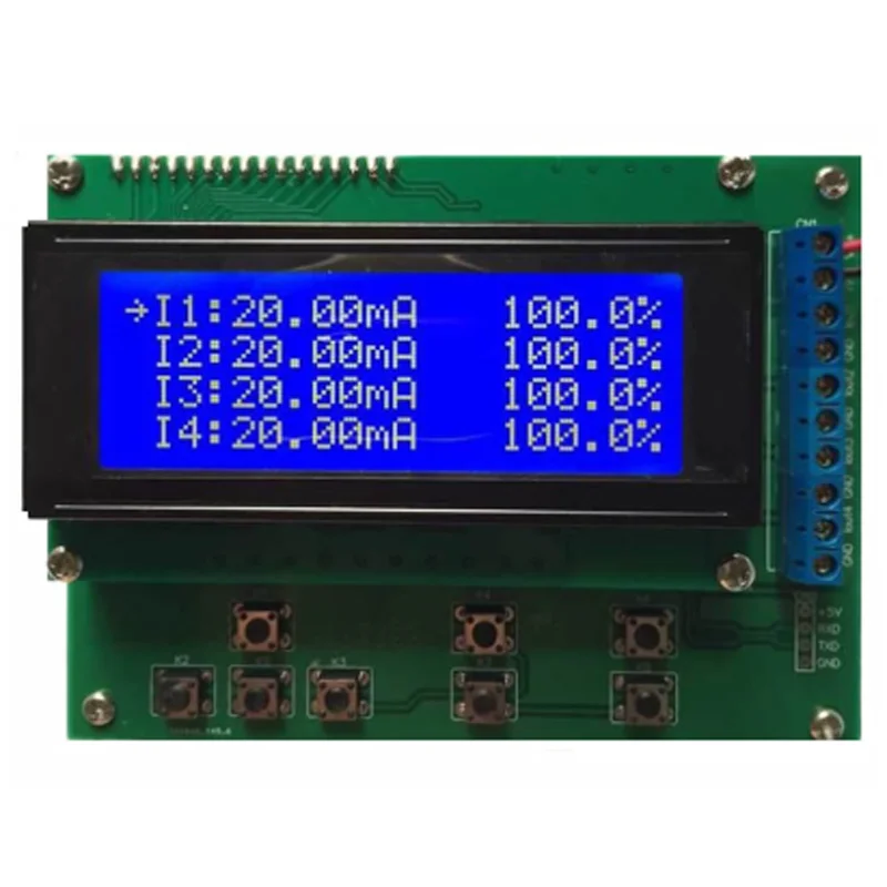 multi-channel current signal generator 0-20mA four-way signal generator signal source transmitter  4-20mA