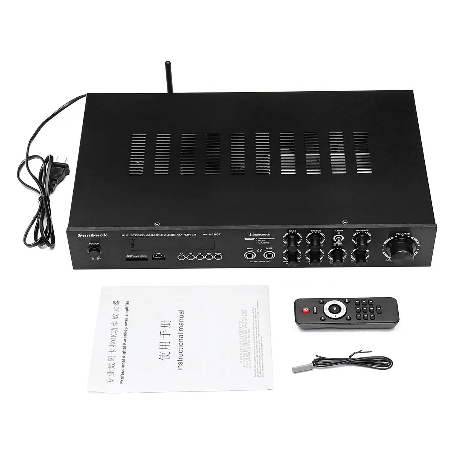 GAP-628BT 5 channel hifi Amplifier Audio Subwoofers home amplifier Sound Digital Powerful Home Karaoke