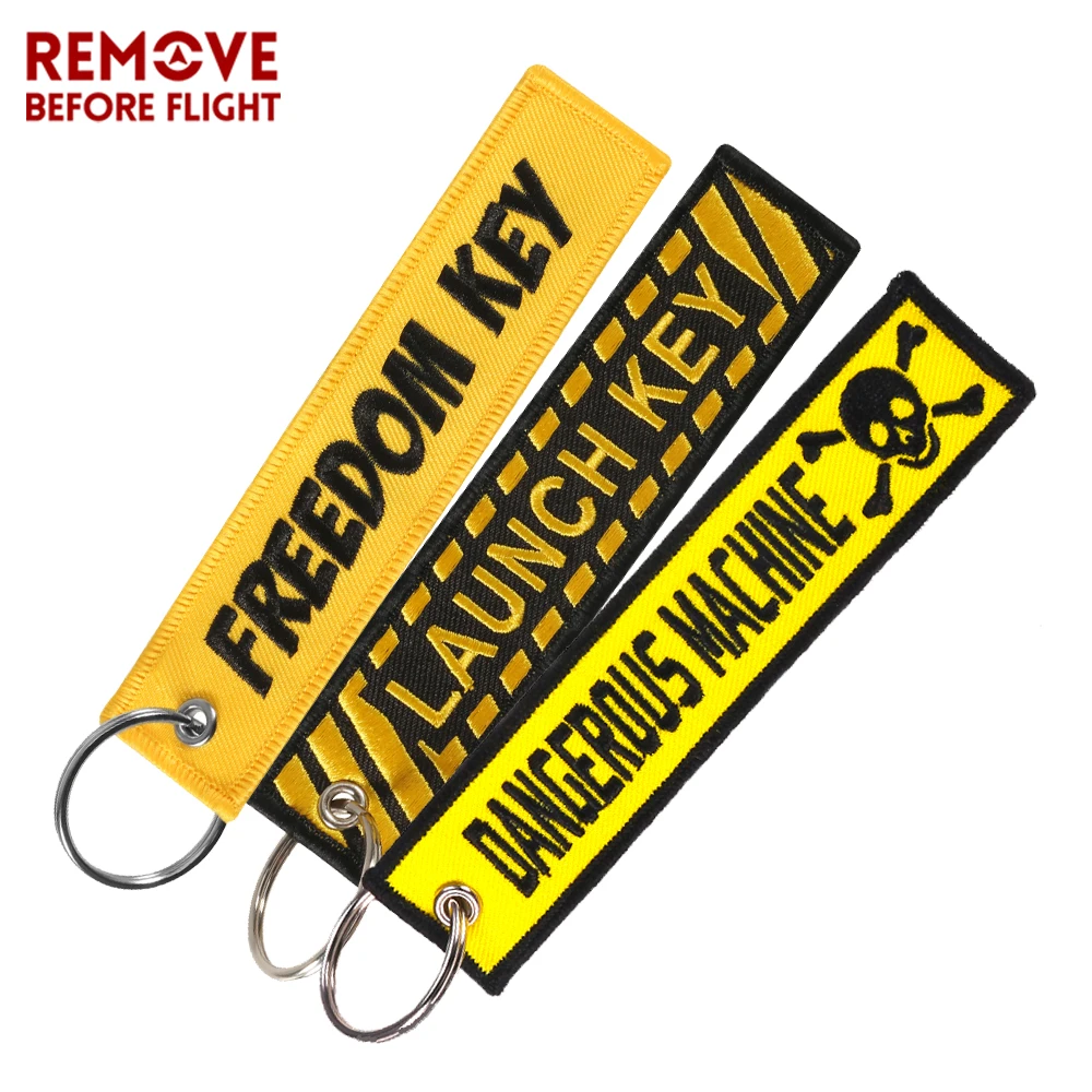 3 PCS New Fashion Racing Keyring Tags Motorcycle Keytags Launch Keychain Auto Car Drift Key Phone Holder Embroidery Key Fobs