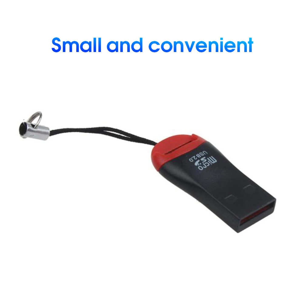 Mini Portable USB 2.0 Micro Secure Digital SDHC TF Memory Card Reader Adapter