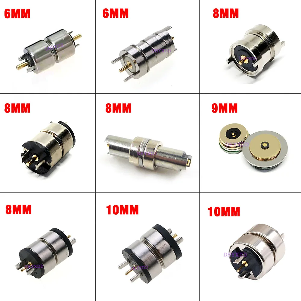 1Pair Magnetic DC Charging Magnet Connector 1A 3A 5A 10A High Current Strong Magnetic LED Light Power Socket  6MM 8MM 9MM10MM