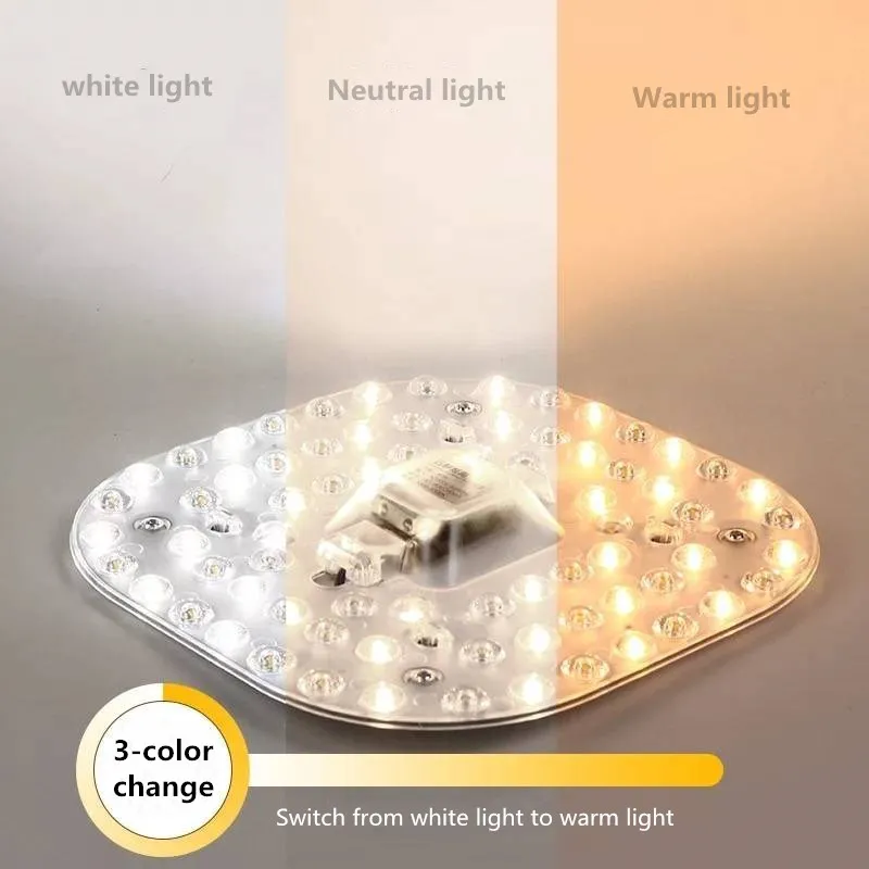 1pcs Led retrofit lamp round super bright high light source module ceiling lamp led wick home energy saving 12W18W 24W 36W