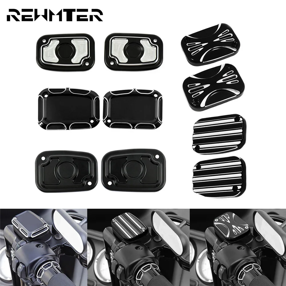 

Motorcycle CNC Front Brake Master Cylinder Cover For Harley Touring Electra Street Glide Road King VRSCR V-Rod FLHR FLHX FLTR