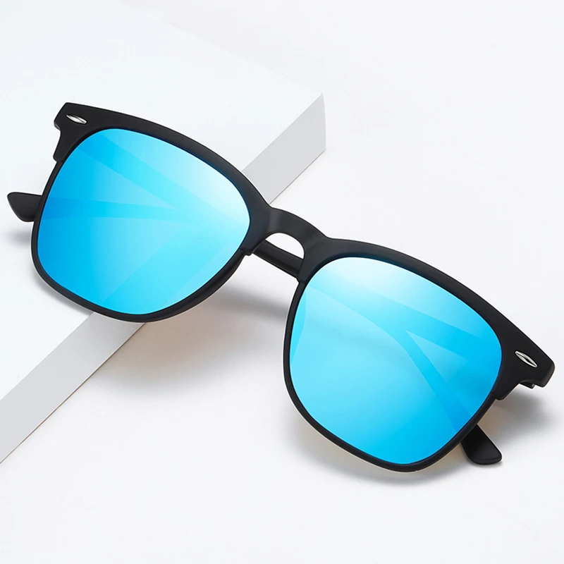 Mode quadratische polarisierte Sonnenbrille Männer Frauen klassische Niet Sonnenbrille für Männer hochwertige Anti-Blend-Fahr schirme – Detail 4