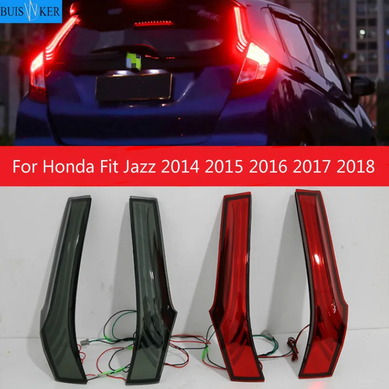 

1set For Honda Fit Jazz 2014 2015 2016 2017 2018 Car LED Warning Lamp Rear Fog Lamp Rear Bumper Light Brake Lights