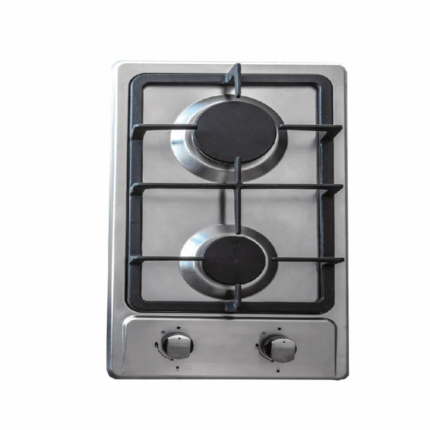 

2 Burner Gas Stove Cooker 2.5KW+2.3KW 520*300*103mm Stainless Steel GR-1002 Boat Caravan RV