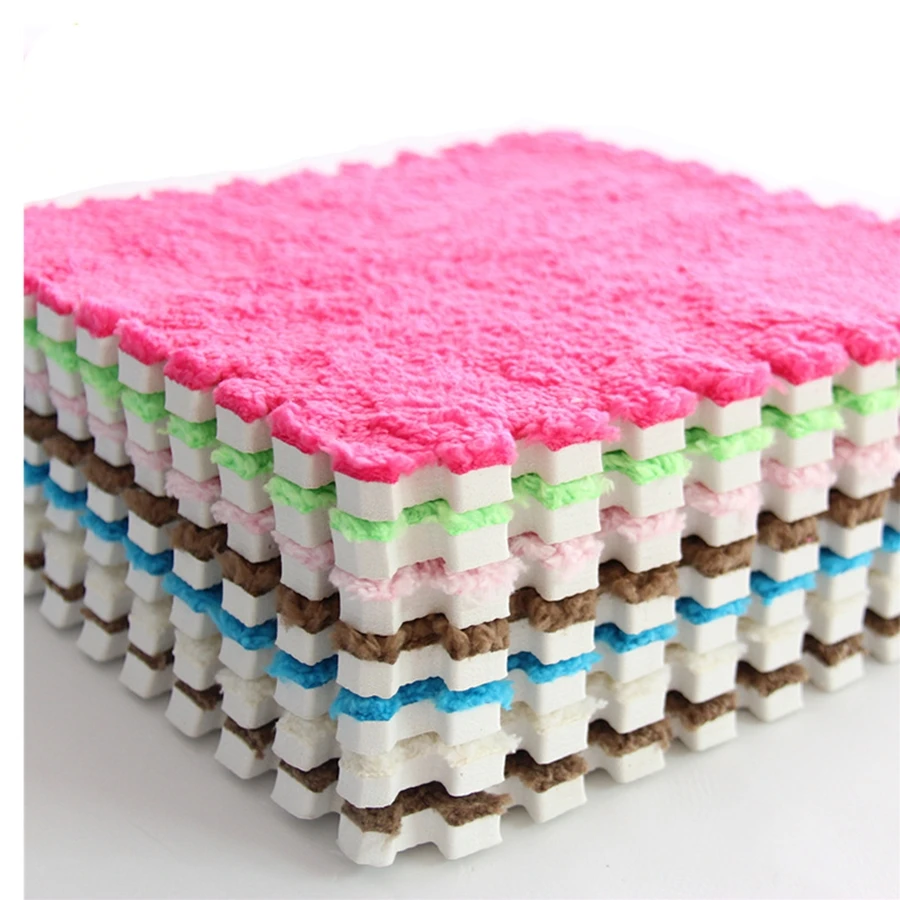 8/10/24 Pcs DIY 30*30*1.1-1.2cm Living Room bedroom Children Kids Soft Carpet Magic Patchwork Jigsaw Splice Baby Climbing Mat