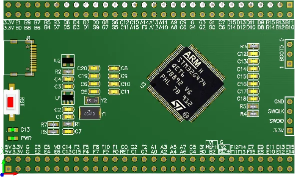 Stm32g474qet6 mcuシステムタイプCコアボード大容量新製品開発加圧は6つの評価ボードを通過します