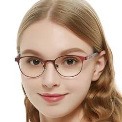 Round Optical Glasses Women Vintage Eyeglasses Frames For Men Myopia Prescription Eyewear Metal Decorative Frame FakeOCCI CHIARI