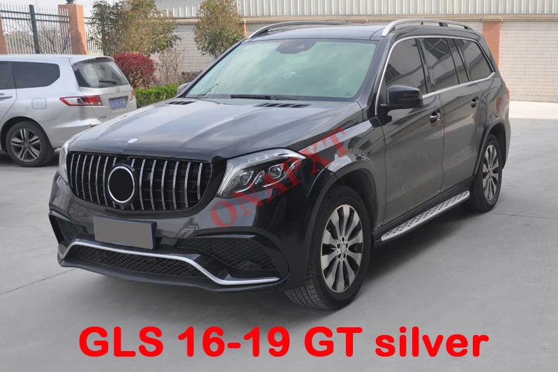 Car styling griglia centrale per mercedes-benz GL GLS X164 X166 2006-2019 GL350 GL400 GL500 GLS450 GT griglia paraurti anteriore centrale