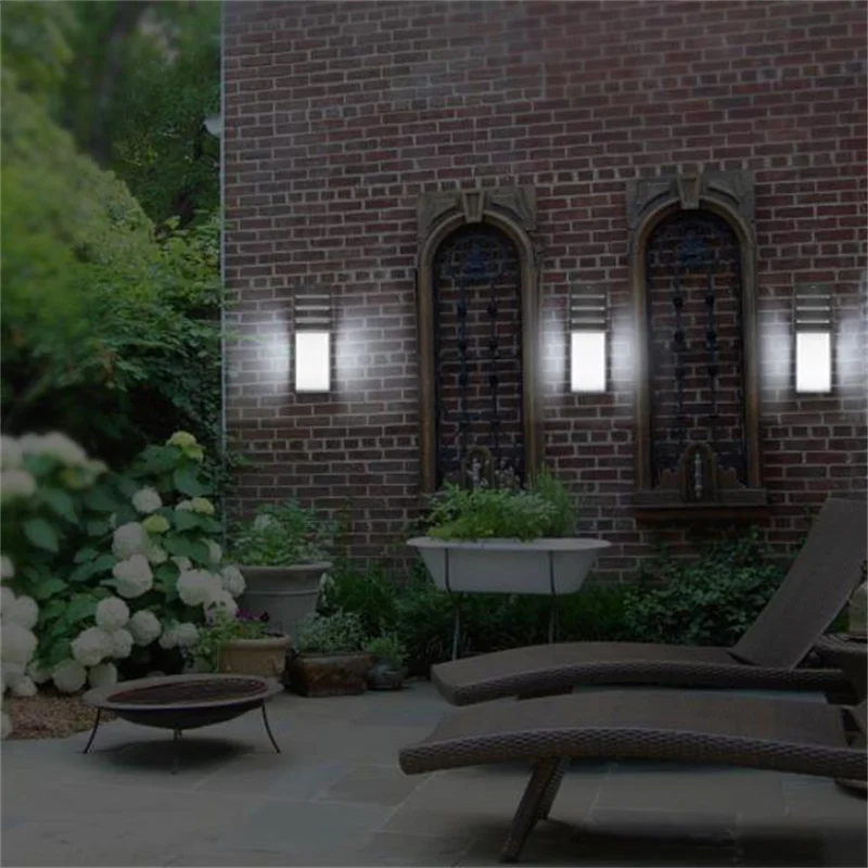 Outdoor Waterproof LED Wall Lamps AC90-260V Aluminum Courtyard Garden Porch Corridor Lights retro wall lamp