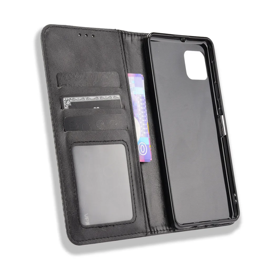 For Sharp Aquos Sense 6 Case Luxury Flip PU Leather Wallet Magnetic Adsorption Case For Sharp Aquos Sense6 Phone Bags