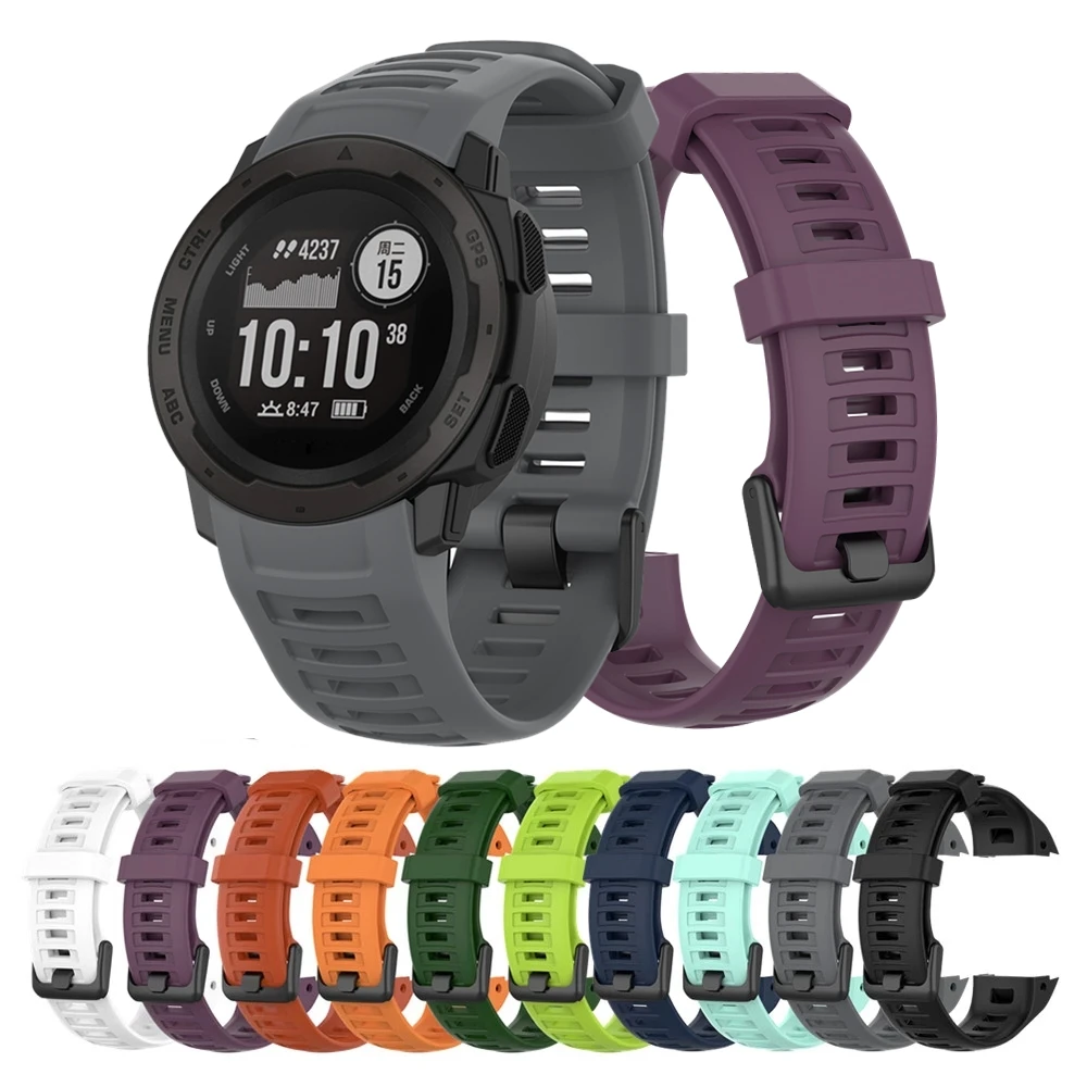 スマートスポーツウォッチ用の交換用シリコンストラップ,Garminインスティンクト用のシリコンストラップ,アクセサリー