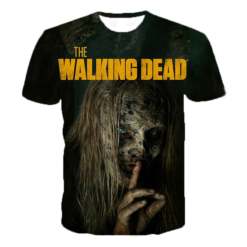 The Walking Dead 3D Printed T-shirt Men Women Fashion Casual Short Sleeve Cool T Shirt Harajuku Streetwear Tshirt Tee Tops